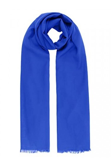 ApartFashion Écharpe Unie, Bleu, Taille Unique Femme