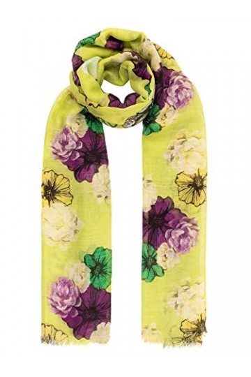 ApartFashion Écharpe avec des Fleurs, Multicolore, Taille Unique Femme