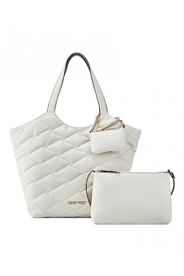 NINE WEST Regan Sac fourre-tout 3 en 1, lait, blanc lait