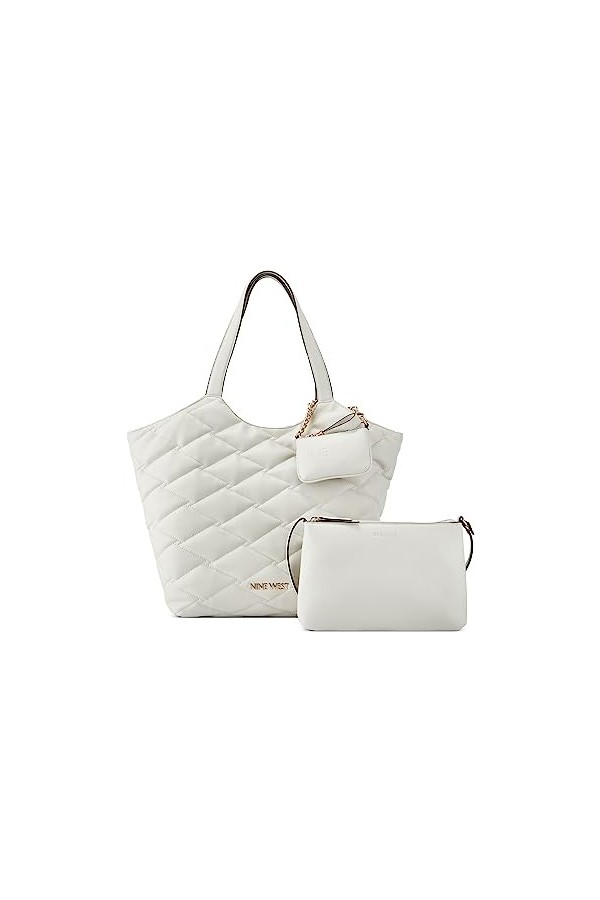 NINE WEST Regan Sac fourre-tout 3 en 1, lait, blanc lait
