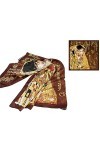 Carmani - ART Écharpe pour femme - Foulard multi-usage - Imprimé avec Gustav Klimt, The Kiss