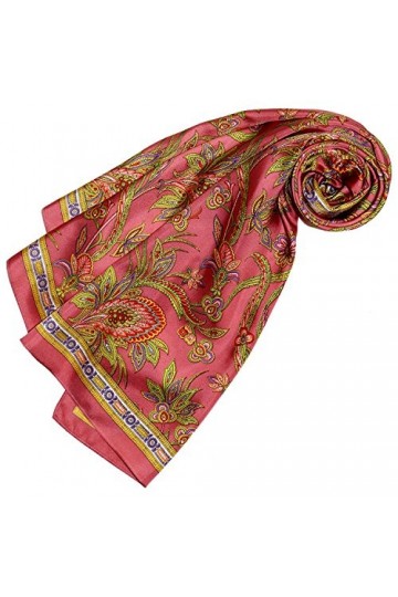 LORENZO CANA Foulard pour la femme – écharpe de 100% soie pour le printemps et l´été, carré avec les mesures de 90 x 90 cm – 