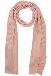 Calvin Klein Organic Ribs Scarf ÉCHARPE CÔTES Bio, Desert Rose, OS Femme