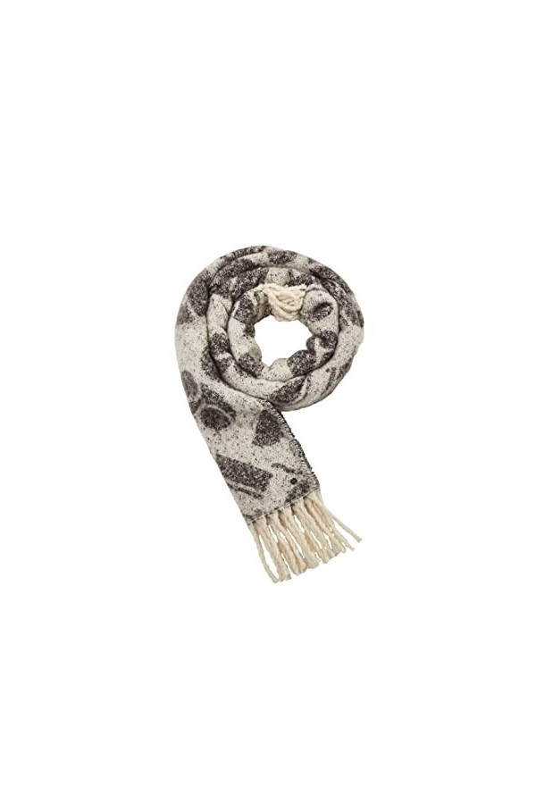 ESPRIT 102ea1q308 Écharpe Tendance, 110/blanc cassé, Taille Unique Femme