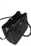 Ralph Lauren Marcy Medium Tote Bag Sac à main Sac bandoulière Monogramme Noir, Noir