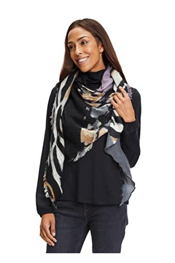 Betty Barclay 3332/1173 Écharpes, Noir/Gris, ACC Femme