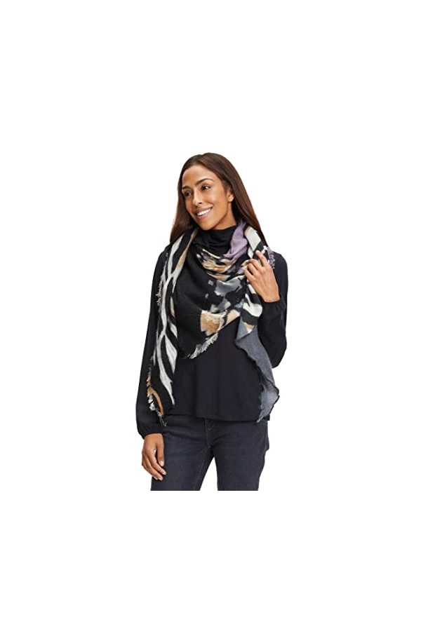 Betty Barclay 3332/1173 Écharpes, Noir/Gris, ACC Femme
