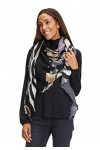 Betty Barclay 3332/1173 Écharpes, Noir/Gris, ACC Femme