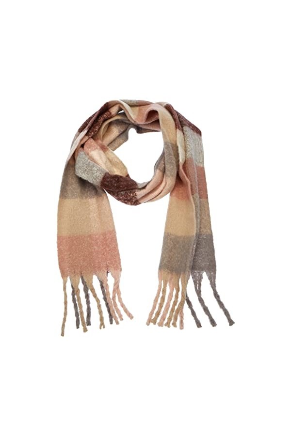 Mustang INES Check Écharpe à Carreaux, MultiCheck 12376, Taille Unique Femme