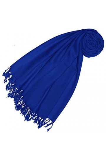 LORENZO CANA Echarpe de 50% Cachemire et 50% Laine pour la femme – 70 cm x 180 cm, unicolore, monochrome - souple et noble – 