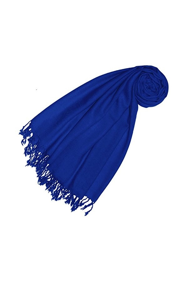 LORENZO CANA Echarpe de 50% Cachemire et 50% Laine pour la femme – 70 cm x 180 cm, unicolore, monochrome - souple et noble – 