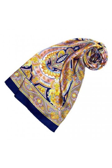 LORENZO cANA seidenschal 50 x 170 cm, été 100% soie motif plaisley foulard echarpe designerschal 89072