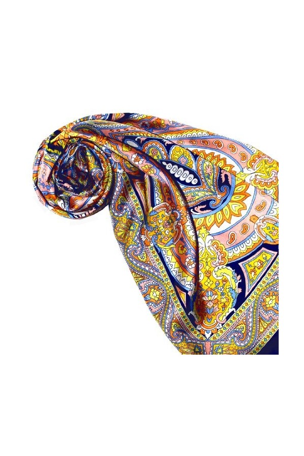 LORENZO cANA seidenschal 50 x 170 cm, été 100% soie motif plaisley foulard echarpe designerschal 89072