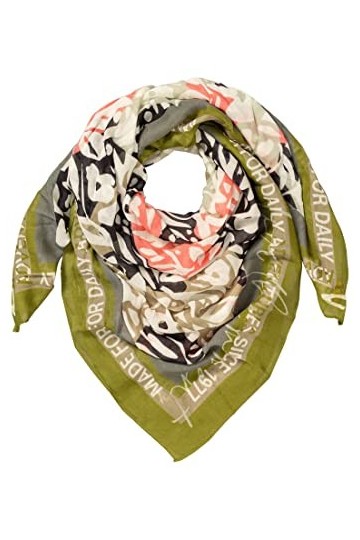 Replay Tissu Tendance en mélange Coton/Modal de Haute qualité Écharpe de Cou, Vert, Taille Unique Femme