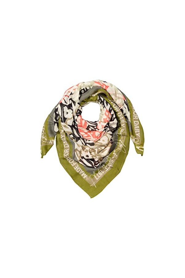 Replay Tissu Tendance en mélange Coton/Modal de Haute qualité Écharpe de Cou, Vert, Taille Unique Femme