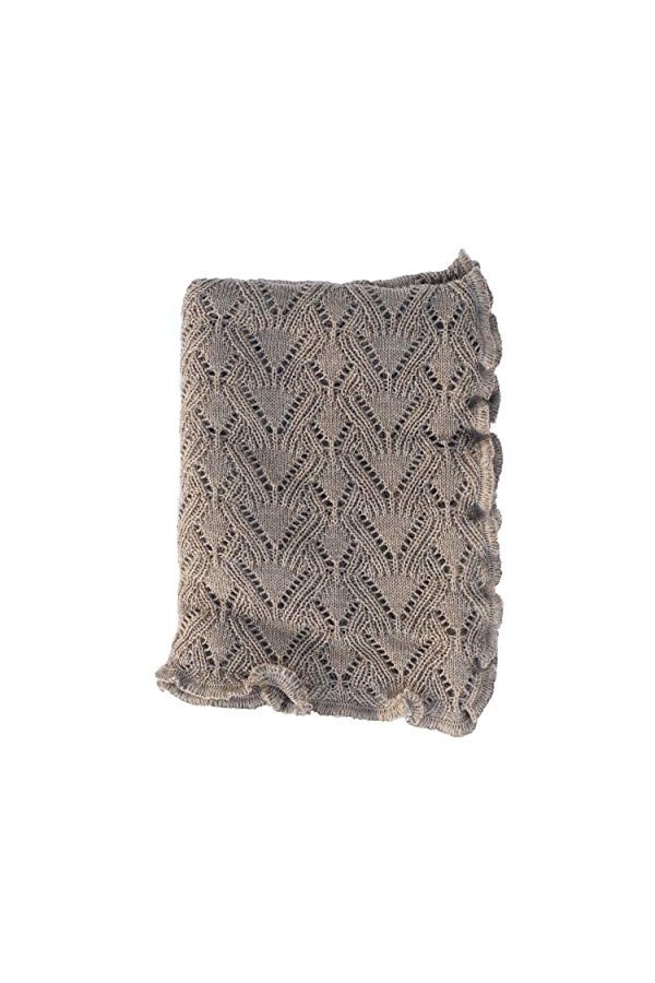 Invero, Lilly Écharpe en laine mérinos 100 % laine, Terre, 35 x 180 cm