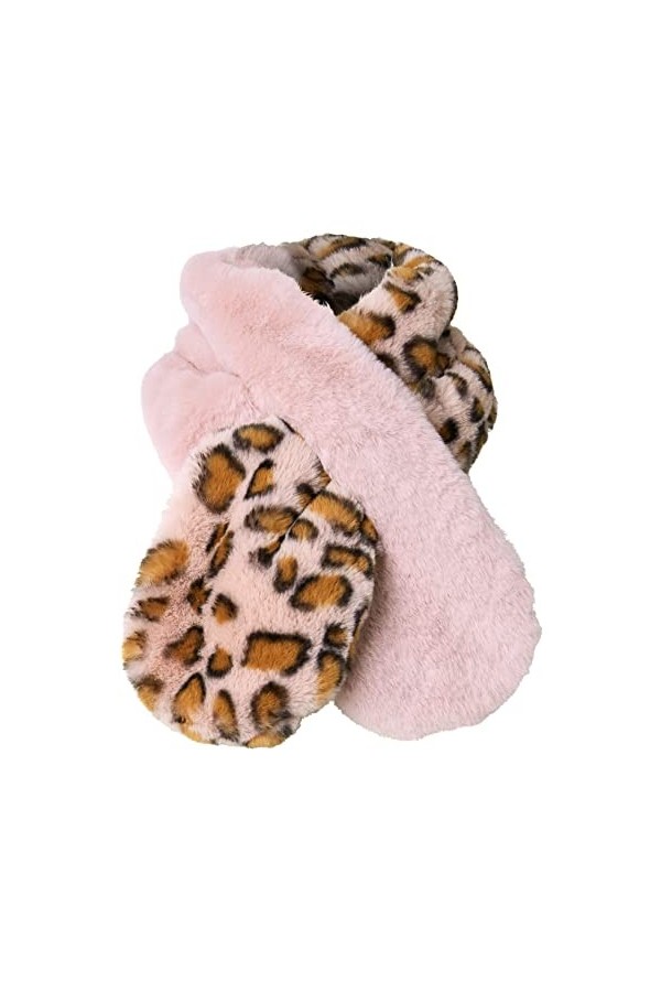 Joe Browns Écharpe Chic en Fausse Fourrure, Rose/Multicolore, Taille Unique Femme