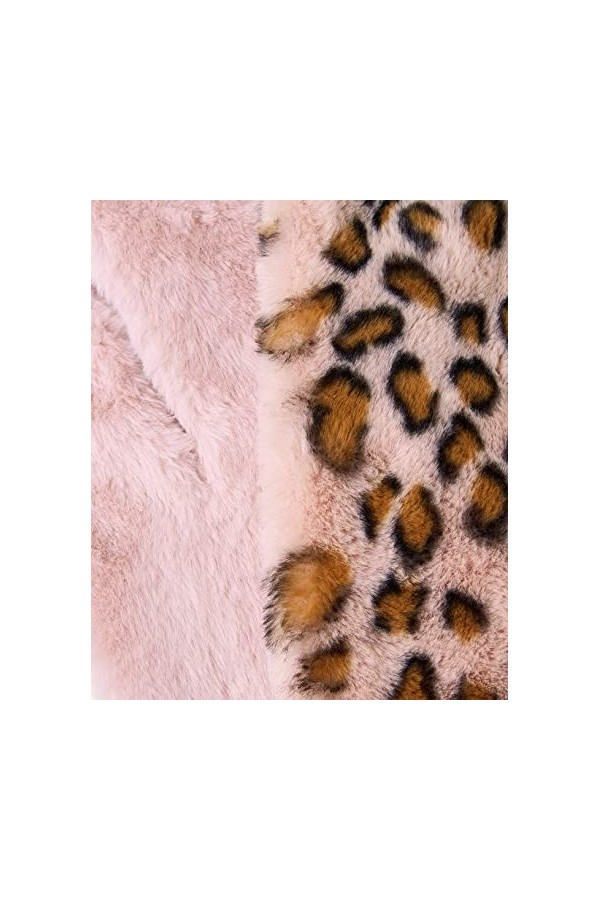 Joe Browns Écharpe Chic en Fausse Fourrure, Rose/Multicolore, Taille Unique Femme