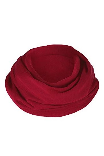 Engel, Écharpe tube pour femme, 70 % laine kbT et 30 % soie - Rouge - Taille unique