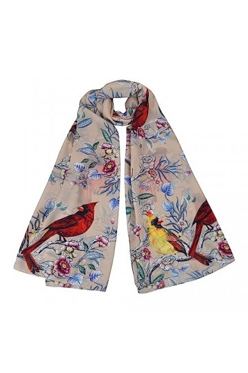 Anuschka - Écharpe en mousseline imprimée pour femmes - Cardinal Family
