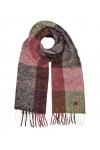 JAIL JAM Écharpe chaude unisexe à franges en alpaga Risor pour homme et femme - Écharpe dhiver à carreaux, Rose, taille uniq
