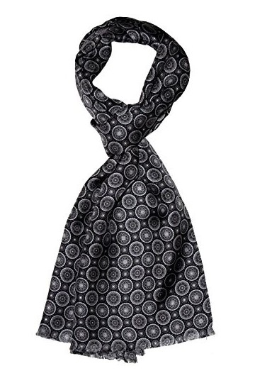 LORENZO CANA - Echarpe - À Pois - Femme noir noir