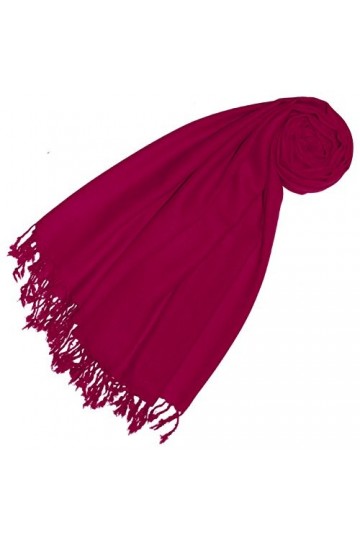 LORENZO CANA Echarpe de 50% Cachemire et 50% Laine pour la femme – 70 x 180 cm, unicolore, monochrome - souple et noble – en 