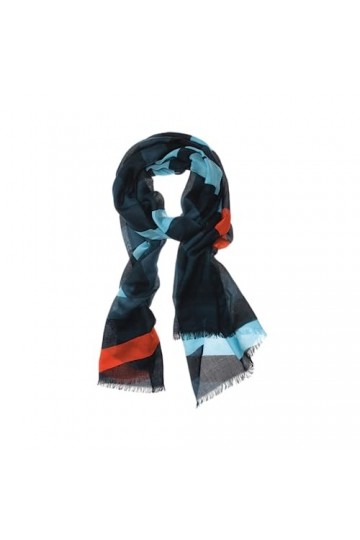 Remember Indigo Écharpe, Bleu, Taille Unique Femme