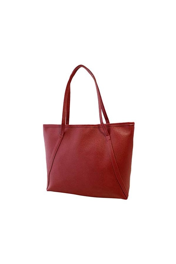 Sac À Main Femme Porté Epaule Bandoulière Sac Besace Fourre-Tout Simple Couleur Unie Sac Tote Ville à Main Shopping Polyvalen
