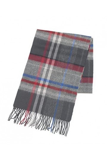 REALITY&FANTASY Couverture en cachemire et 100% laine dagneau douce plaid tartan écharpe dhiver pour homme et femme.