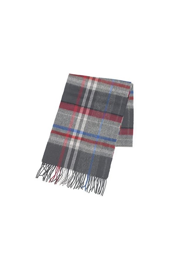 REALITY&FANTASY Couverture en cachemire et 100% laine dagneau douce plaid tartan écharpe dhiver pour homme et femme.