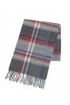 REALITY&FANTASY Couverture en cachemire et 100% laine dagneau douce plaid tartan écharpe dhiver pour homme et femme.