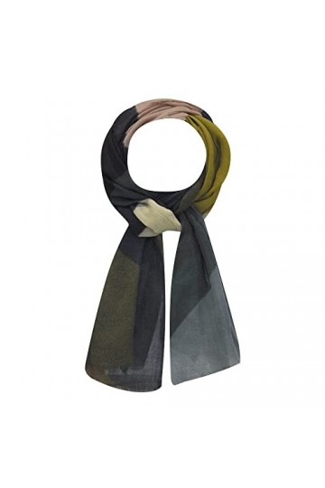 LES Poulettes - Echarpe 100% Laine Vert Rose Bleu