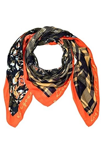 Camel Active Womenswear 3074106V41 Écharpe, Bleu Marine, Taille Unique Femme