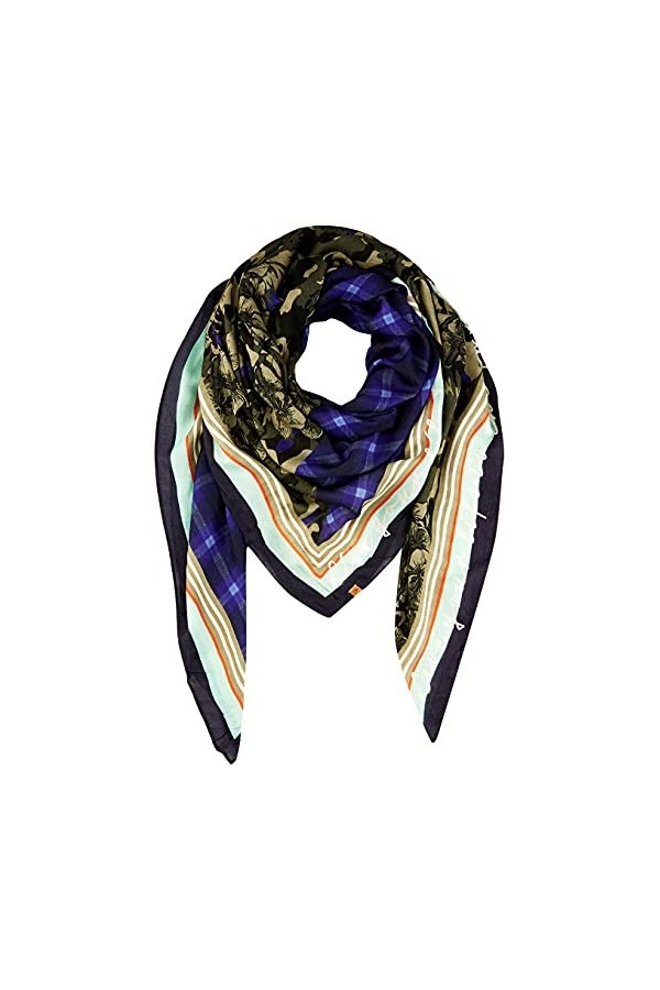 Camel Active Womenswear 3074106V41 Écharpe, Bleu Marine, Taille Unique Femme