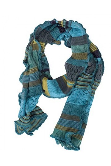 Invero, Écharpe en laine mérinos Manu, 100 % laine, Turquoise., 35 x 180 cm