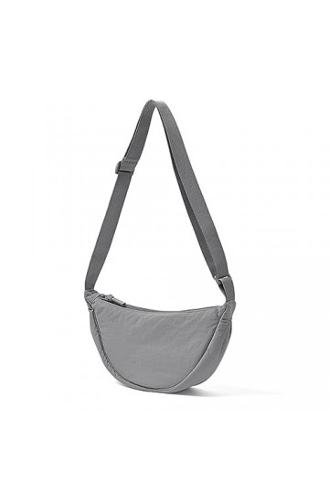 ANYWN Sac à bandoulière femme demi-lune, Hobo Casual Crossbody Bag, Sac à bandoulière demi-lune portable en une seule couleur