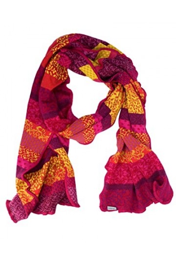 Invero, Écharpe Flora, 100 % coton kbA , flower, Taille Unique