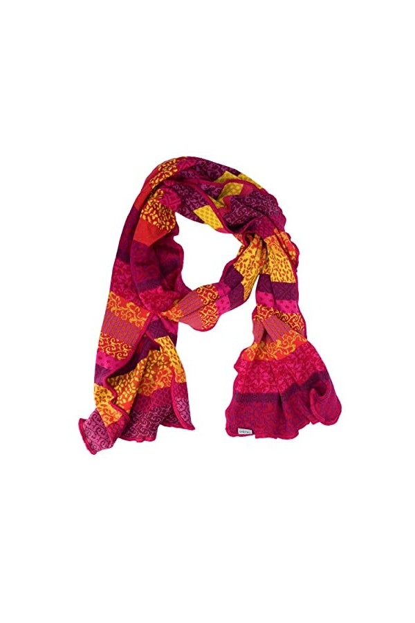Invero, Écharpe Flora, 100 % coton kbA , flower, Taille Unique