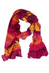 Invero, Écharpe Flora, 100 % coton kbA , flower, Taille Unique