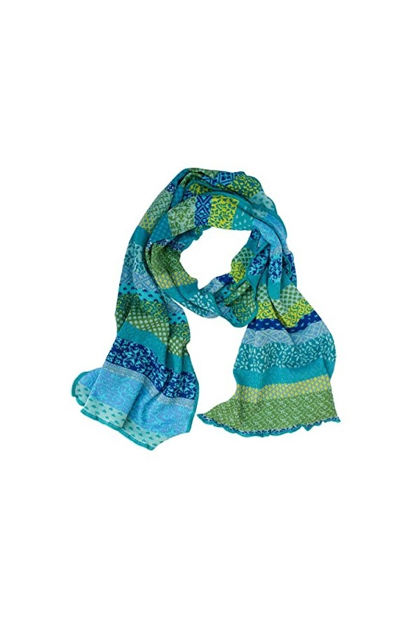 Invero, Écharpe Flora, 100 % coton kbA , flower, Taille Unique