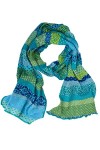 Invero, Écharpe Flora, 100 % coton kbA , flower, Taille Unique