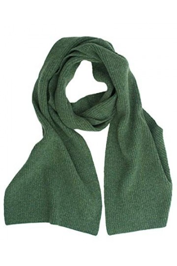 Foster-Natur, Écharpe pour homme/femme, 100 % laine - Vert - Taille Unique