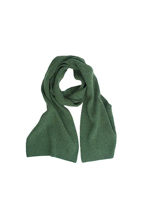 Foster-Natur, Écharpe pour homme/femme, 100 % laine - Vert - Taille Unique