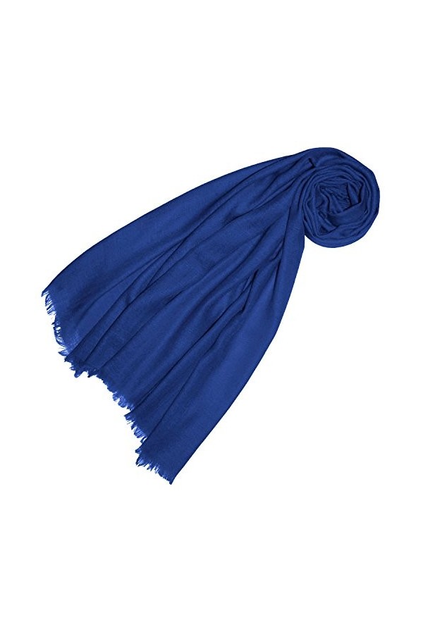 LORENZO CANA Echarpe de 100% Cachemire pour la femme – 70 x 200 cm, unicolore, monochrome - souple et noble – une sensation d