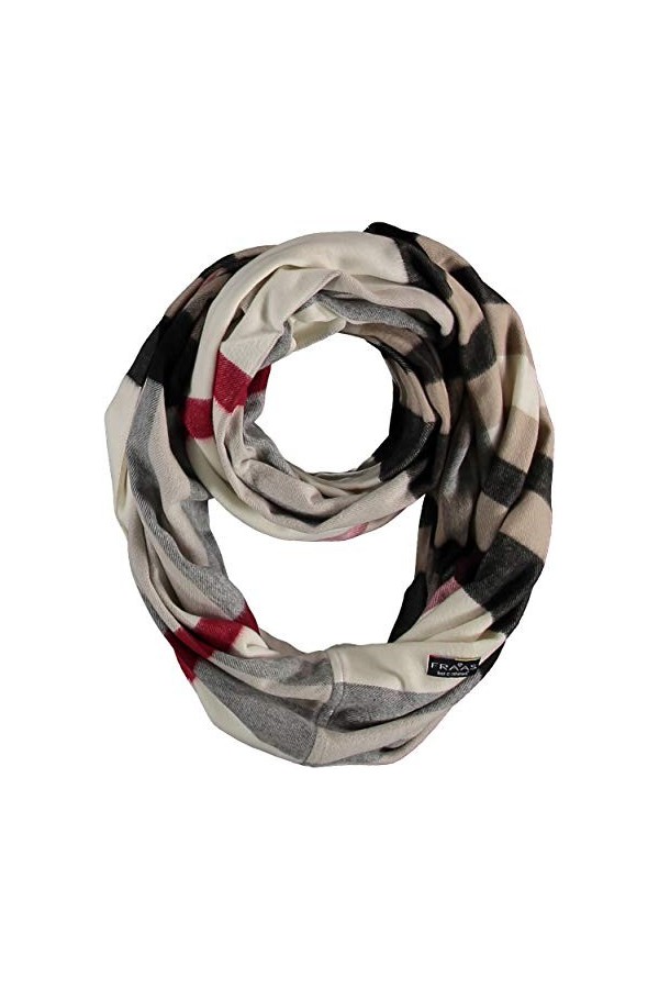 FRAAS Cashmink Loop Écharpe 75 x 70 cm - Plus douce que le cachemire - Made in Germany - Écharpe tubulaire à carreaux pour fe