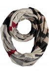 FRAAS Cashmink Loop Écharpe 75 x 70 cm - Plus douce que le cachemire - Made in Germany - Écharpe tubulaire à carreaux pour fe