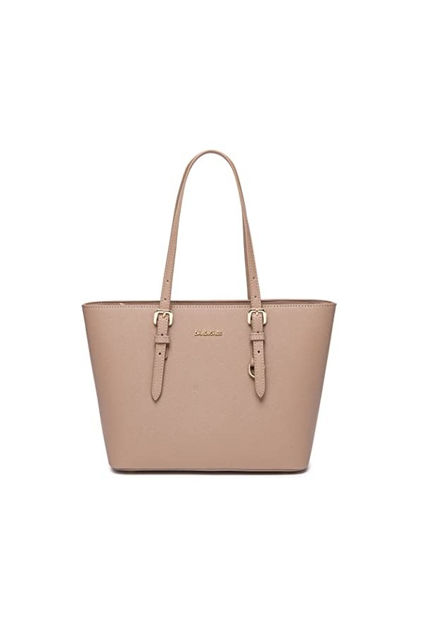 David Jones - Sac à Main Shopping Femme - Cabas Fourre-Tout Porté Epaule Cuir PU Anse Longue - Shopper Capacité Taille Moyenn