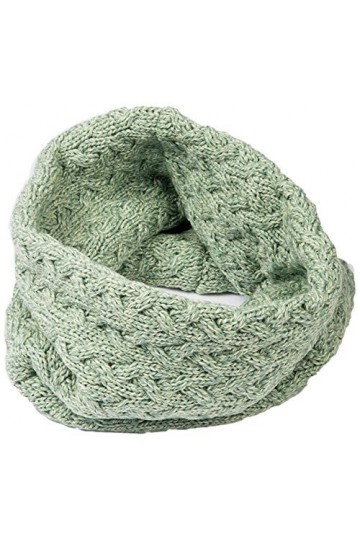 Écharpe irlandaise en laine mérinos super douce pour femme - vert - taille unique