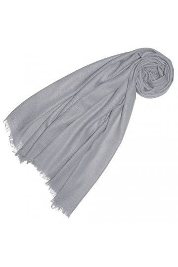 LORENZO CANA Echarpe de 100% Cachemire pour la femme – 70 x 200 cm, unicolore, monochrome - souple et noble – une sensation d